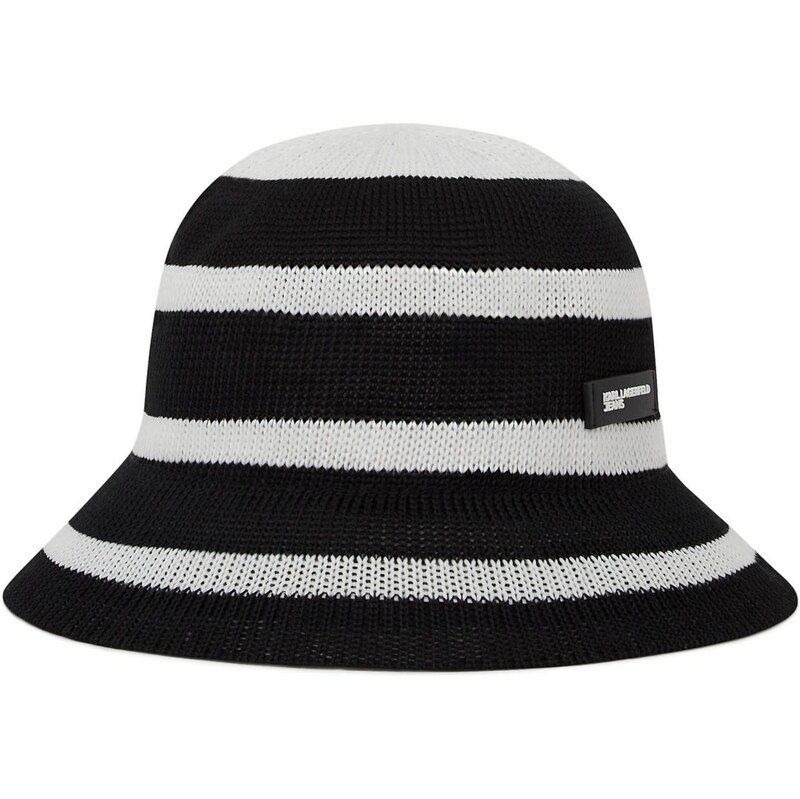 KARL LAGERFELD JEANS Klobúk čierna / biela 67436818