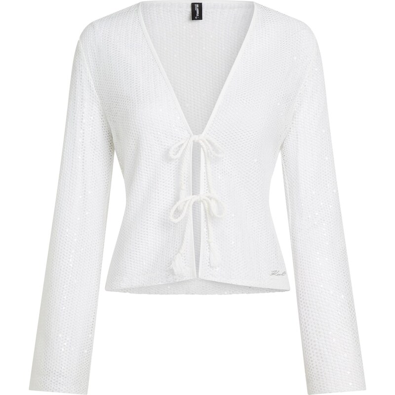 Karl Lagerfeld Kardigán krémová 67436815