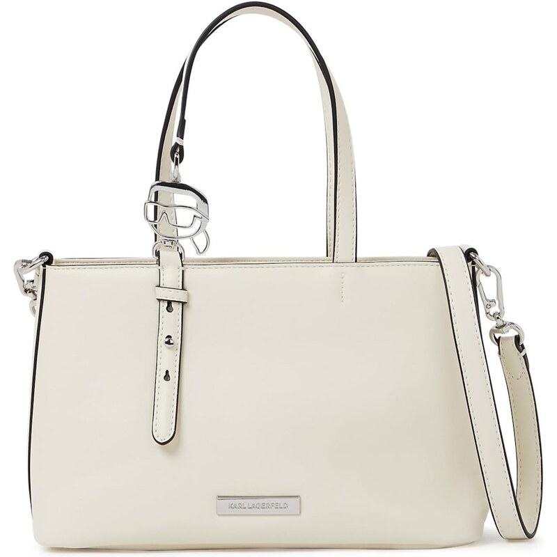 Karl Lagerfeld Kabelka Ikon šedobiela 67436830