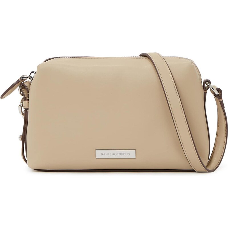 Karl Lagerfeld Taška cez rameno tmavobéžová 67436841