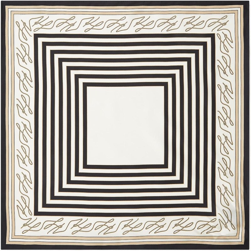 Karl Lagerfeld Šatka Autograph krémová / farba ťavej srsti / čierna 67436849