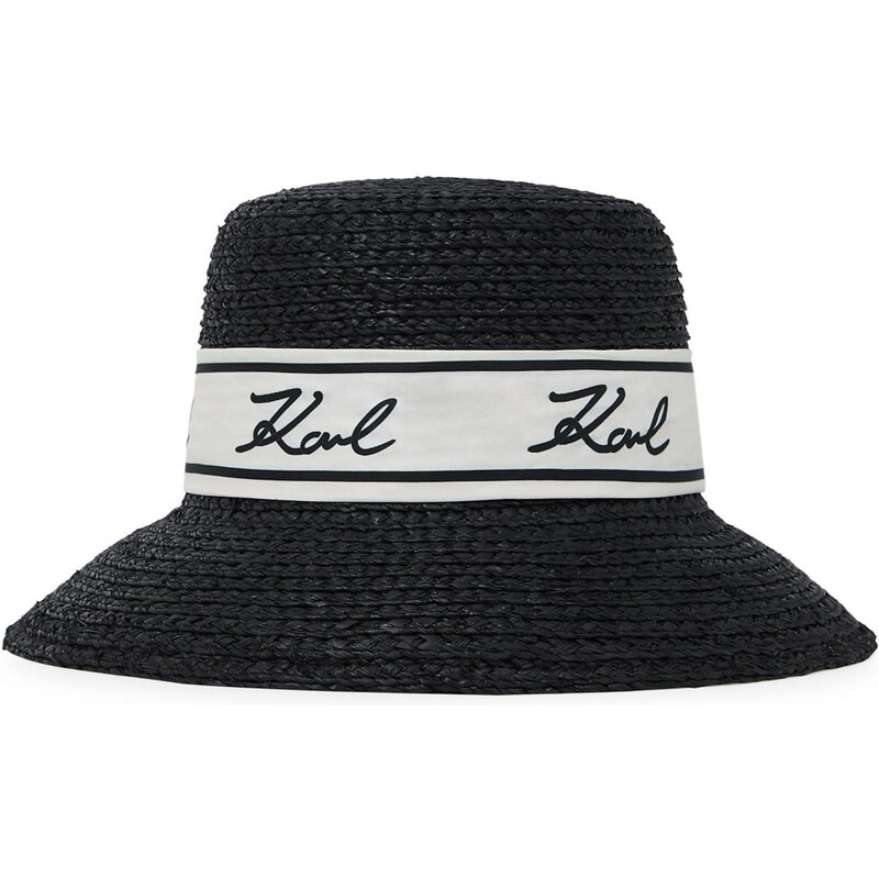 Karl Lagerfeld Klobúk Signature čierna / biela 67436858