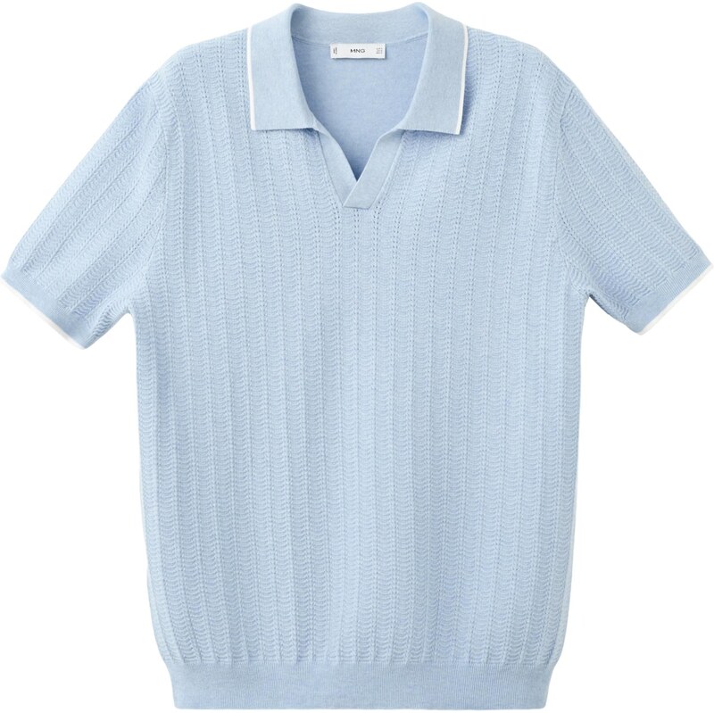MANGO MAN Sveter TIP svetlomodrá 67436889
