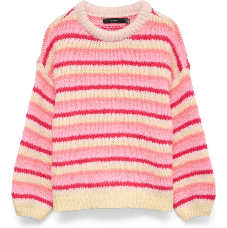 VERO MODA Sveter VMMAYBE svetložltá / ružová / svetloružová / 67437049
