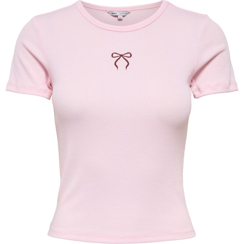 ONLY Tričko ONLELVA JUNE ružová / karmínovo červená 67437057