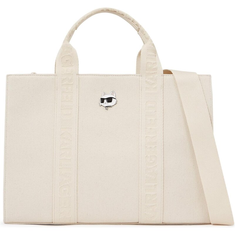 Karl Lagerfeld Shopper IKON CHOUPETTE PIN SQUARE biela 67437090