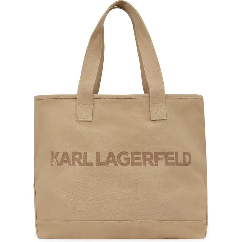 Karl Lagerfeld Shopper Extra große Tote Bag mit Logo béžová 67437089
