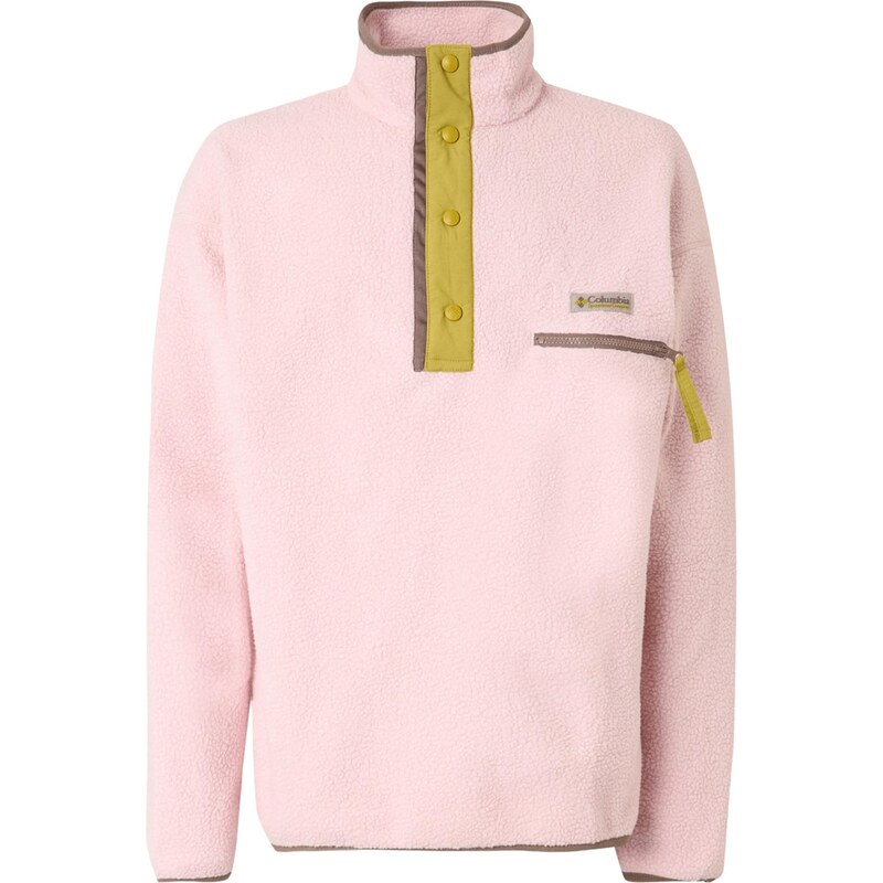 COLUMBIA Športový sveter Helvetia II čokoládová / horčicová / ružová 67437123