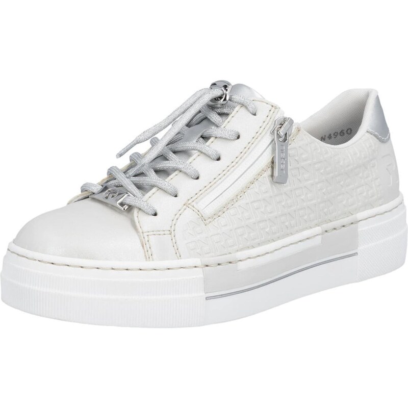 Rieker Nízke tenisky strieborná / biela 67437144