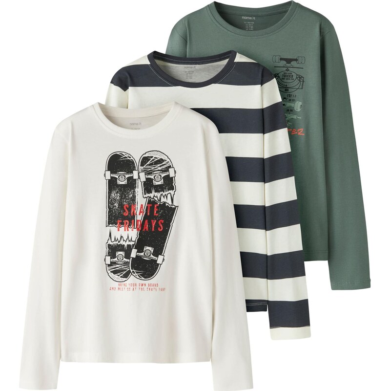 NAME IT Tričko NKMNikolai tmavomodrá / zelená / oranžová / prírodná 67437180