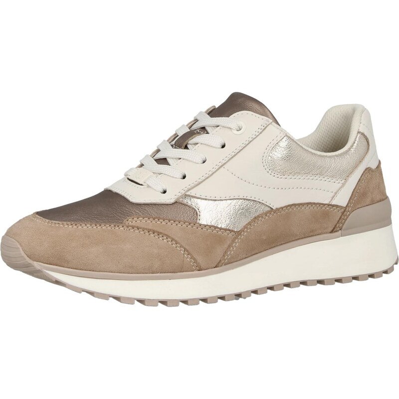 CAPRICE Nízke tenisky hnedá / bronzová / strieborná 67437172
