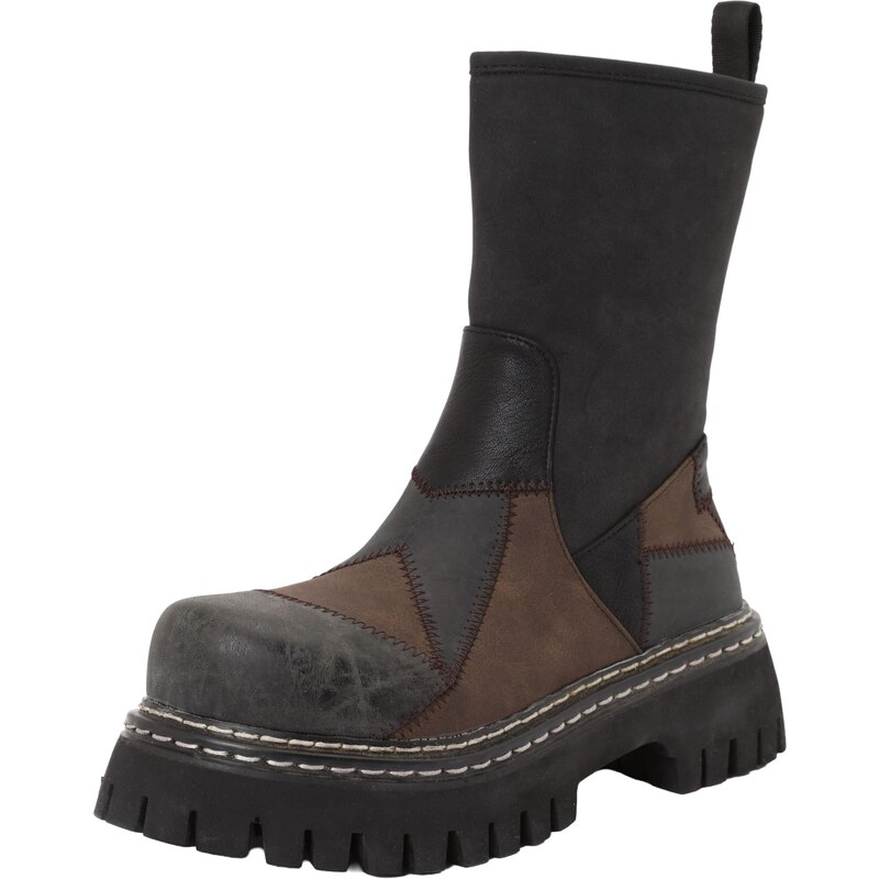 Koi Footwear Čižmy Apocalypse hnedá / sivá / čierna 67437224