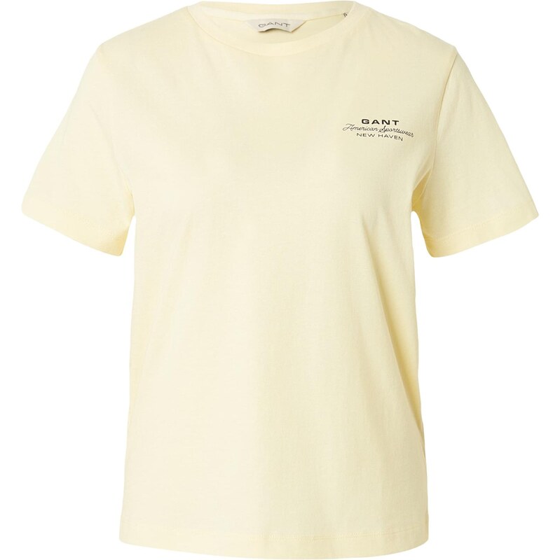 GANT Tričko pastelovo žltá / čierna 67437251