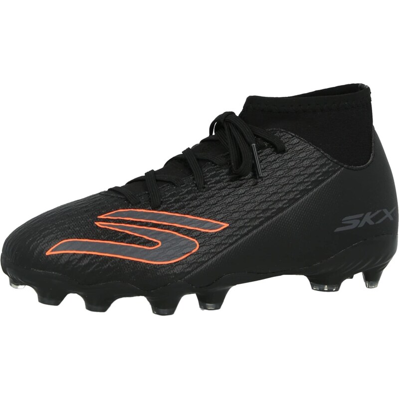 SKECHERS Športová obuv sivá / neónovo oranžová / čierna 67437282