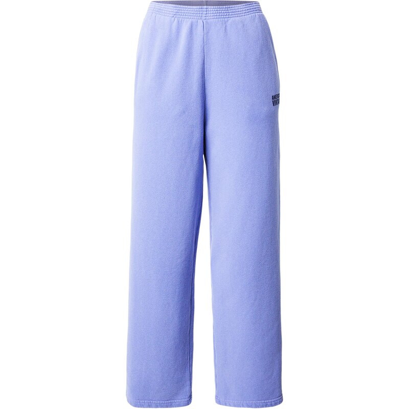 AMERICAN VINTAGE Nohavice PLIZZY levanduľová / čierna 67437318