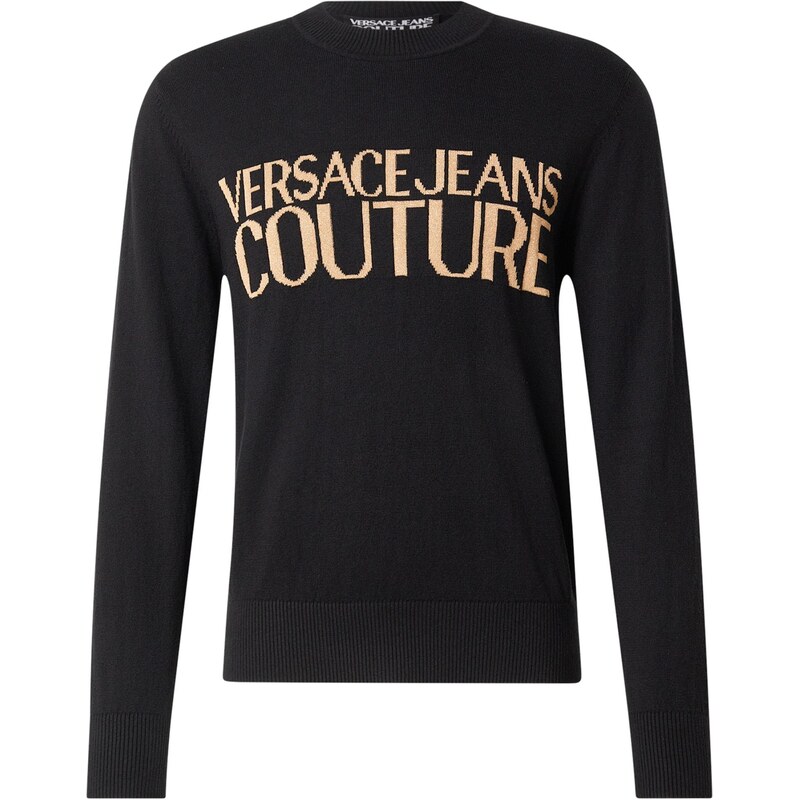 Versace Jeans Couture Sveter kapučíno / čierna 67437353