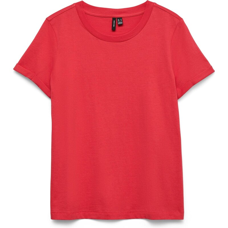 VERO MODA Tričko VMPAULA červená 67437394