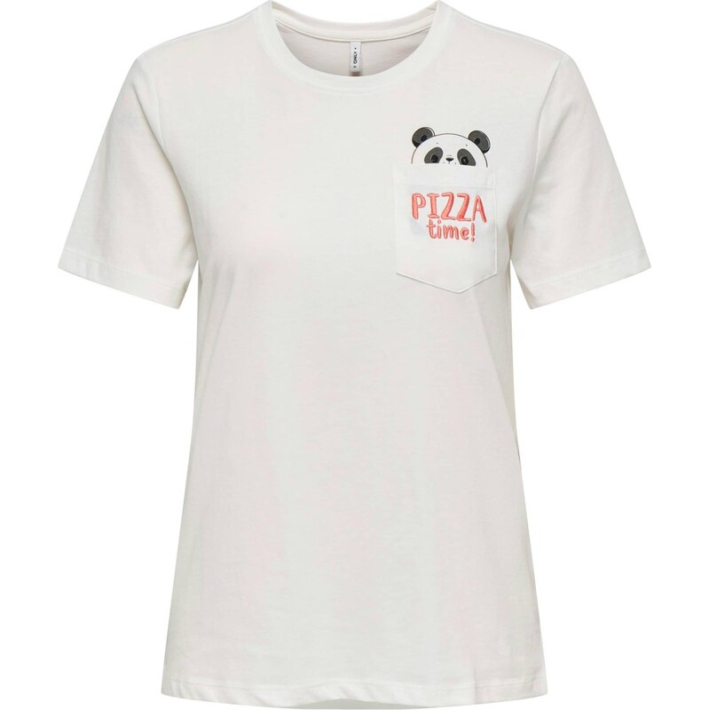 ONLY Tričko ONLPOLLY pastelovo červená / čierna / biela 67437434