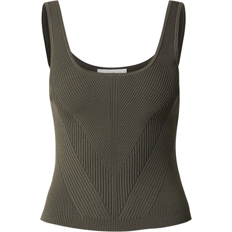 & Other Stories Vyšívaný top olivová 67437474