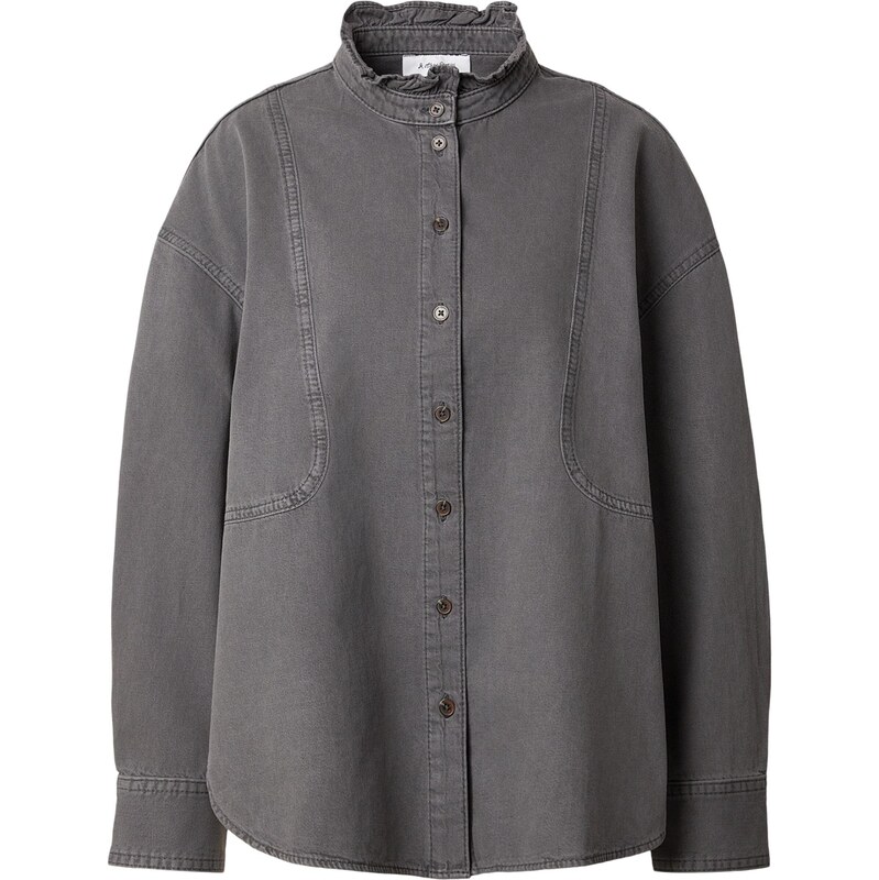 & Other Stories Blúzka sivý denim 67437480