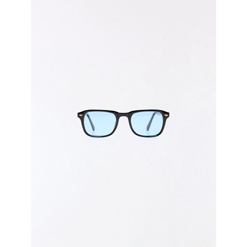 Bershka Slnečné okuliare svetlomodrá / čierna 67437519