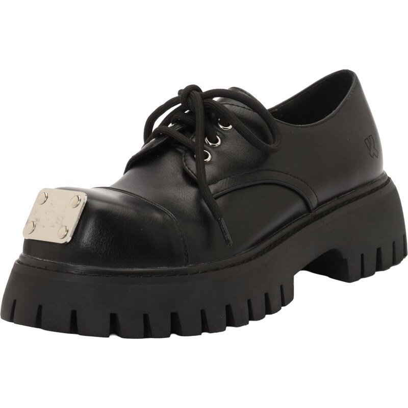 Koi Footwear Šnurovacie topánky Gehrman čierna / strieborná 67437497