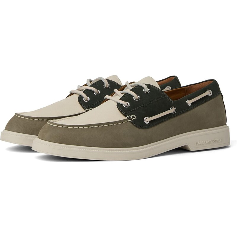 Karl Lagerfeld Mokasíny KORI TRI-COLOR kaki 67437507