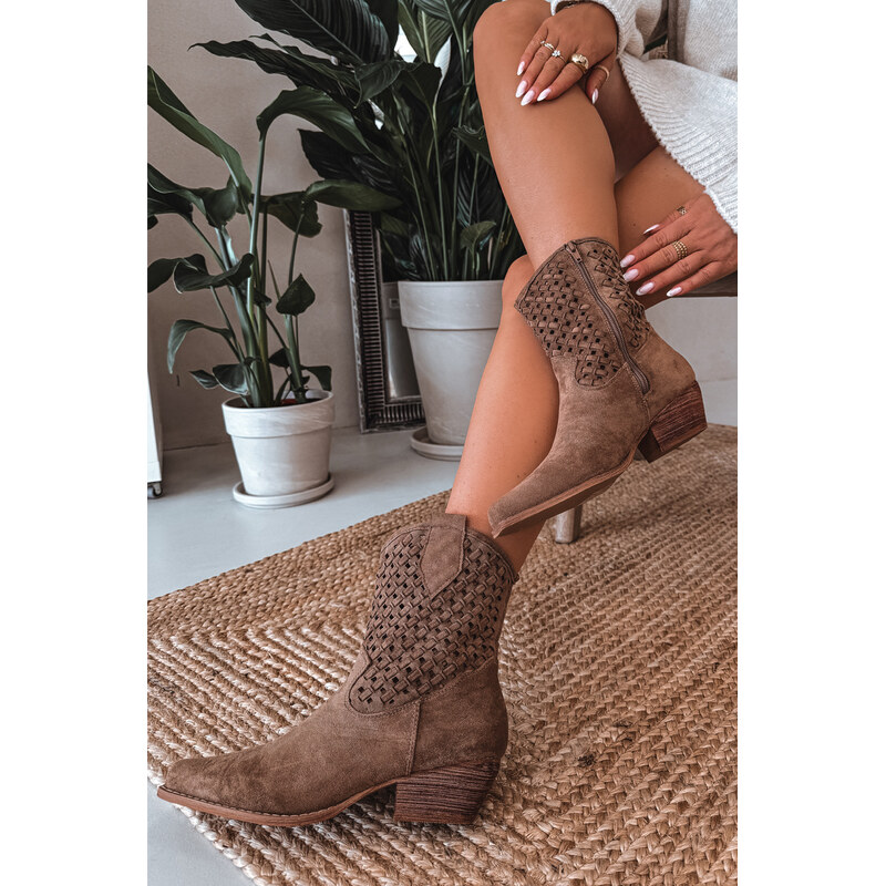 Boto Dámske členkové čižmy Ferissa Camel 67411910