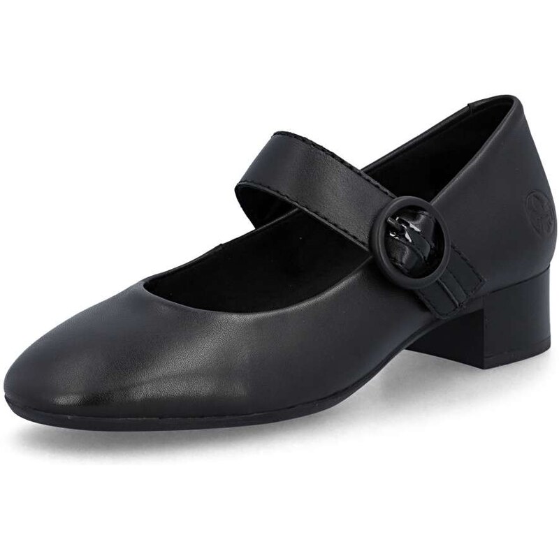 Dámske lodičky RIEKER 43455-00 čierna S6 67438628