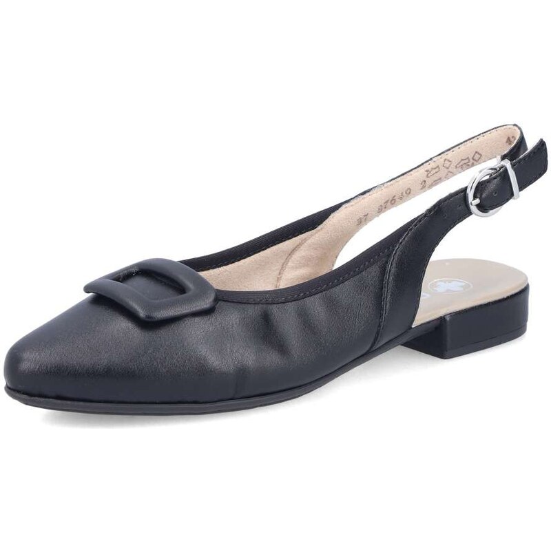 Dámske lodičky RIEKER 43150-00 čierna S6 67439391