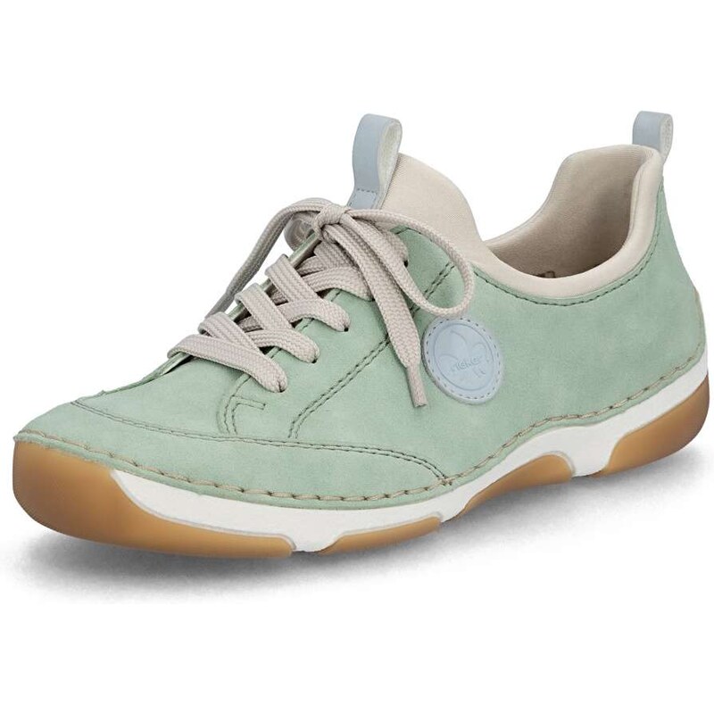 Dámske poltopánky RIEKER 55950-52 zelená S6 67439420