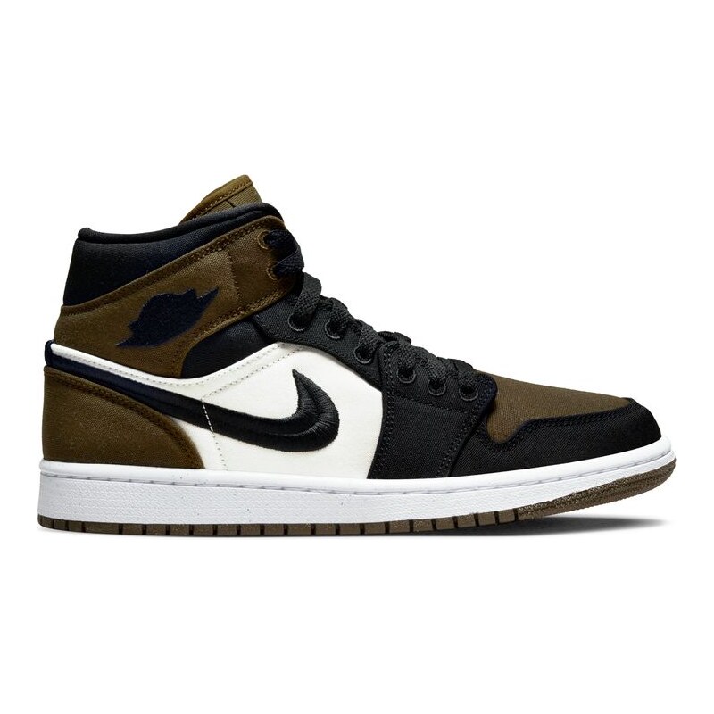 Air Jordan 1 Mid SE Olive Toe Wmns - Dámske - Tenisky Jordan - Zelené 67440085
