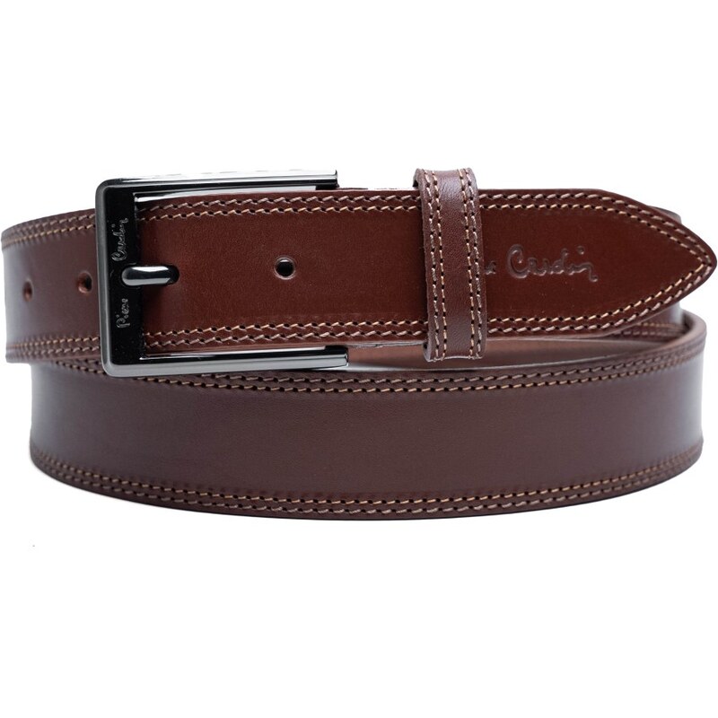 Kožený opasok Pierre Cardin AUT 8055 COGNAC 67441228