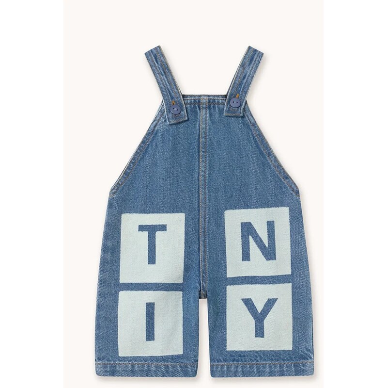 Detské džínsové nohavice Tinycottons TINY DENIM DUNGAREE BABY 67441210