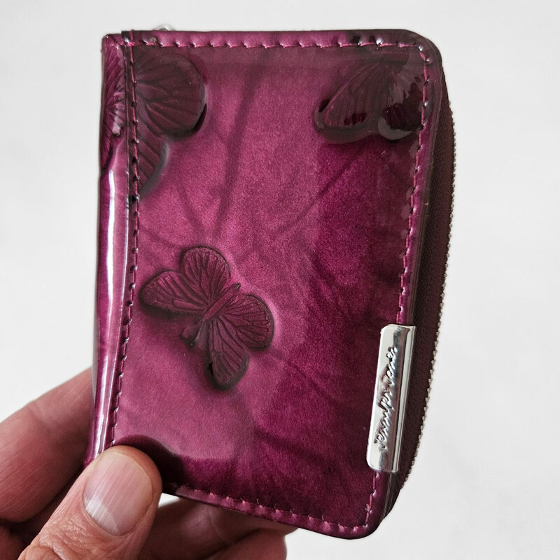 Jennifer Jones Malá dámska kožená peňaženka fialová SCARLETT 67441409