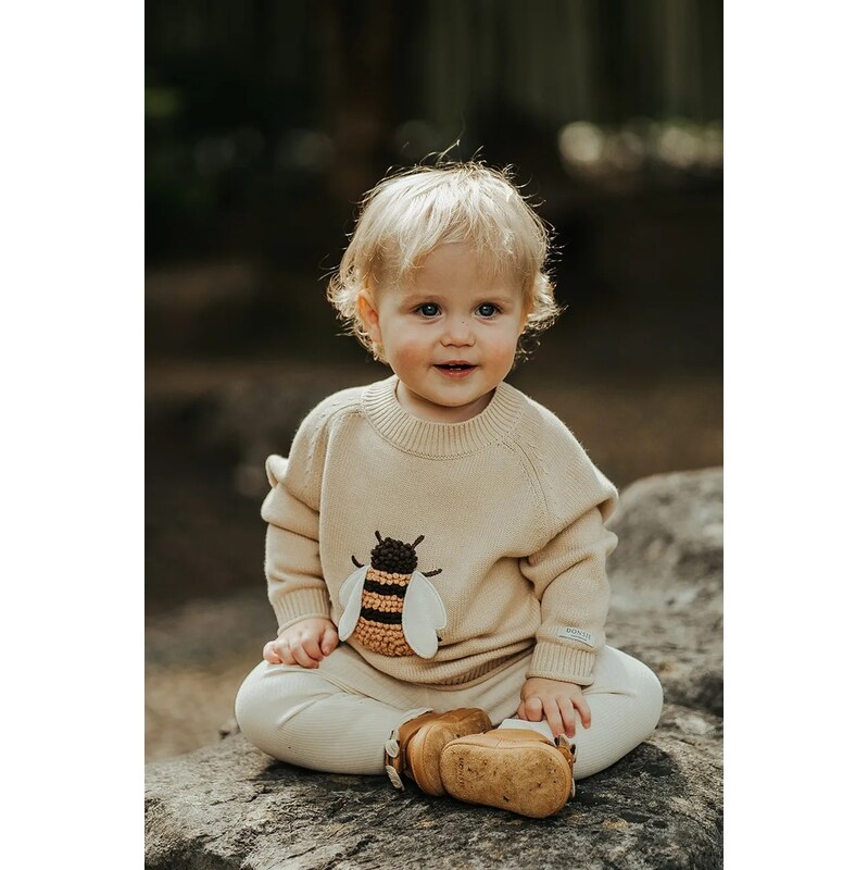 Detský bavlnený svetrík Donsje Valenthe Sweater Bee 62458928