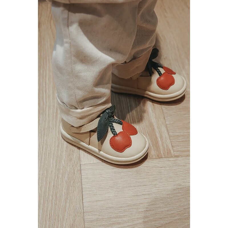 Detské kožené poltopánky Donsje Joeka Shoes Cherry 62903787