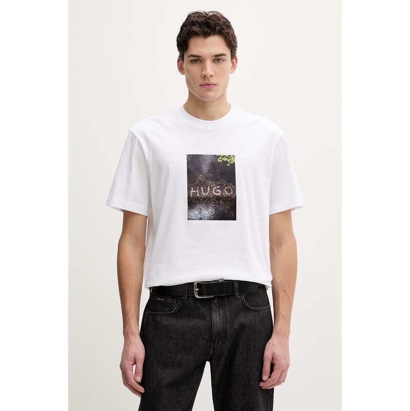 Bavlnené tričko HUGO Doreston 67441484
