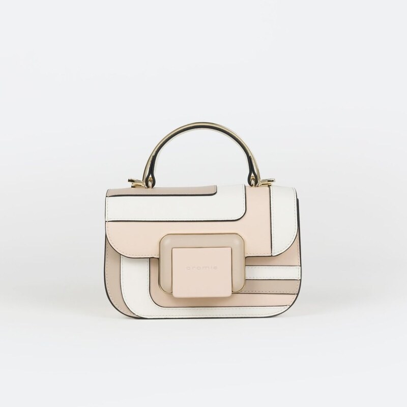 CROMIA IT SAHARA kožená kabelka – krémová 67441525