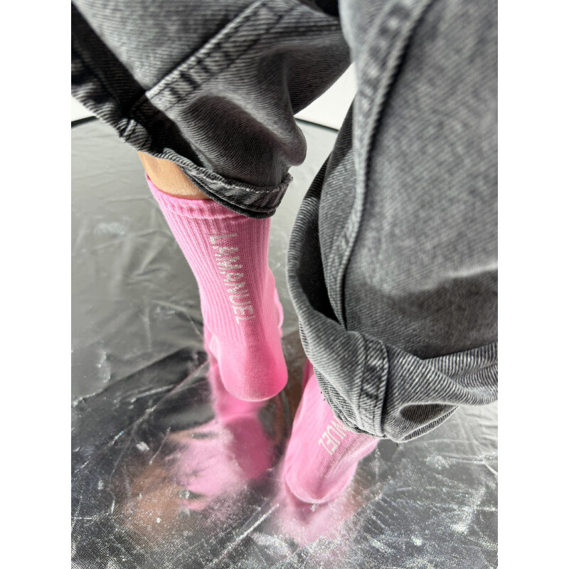 LaManuel Ponožky EDIT bledoružové 67441576