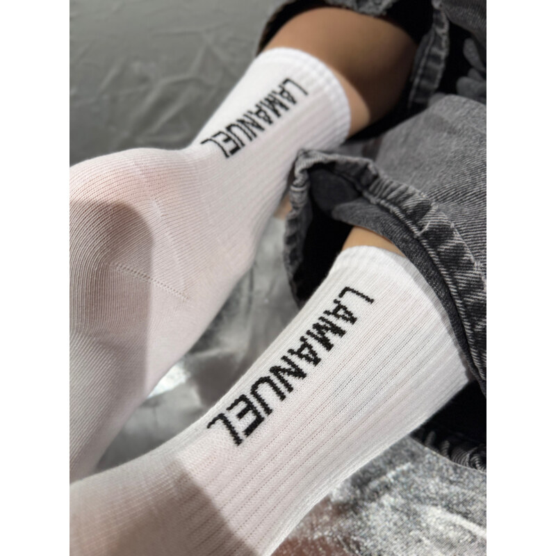 LaManuel Ponožky EDIT biele 67441578