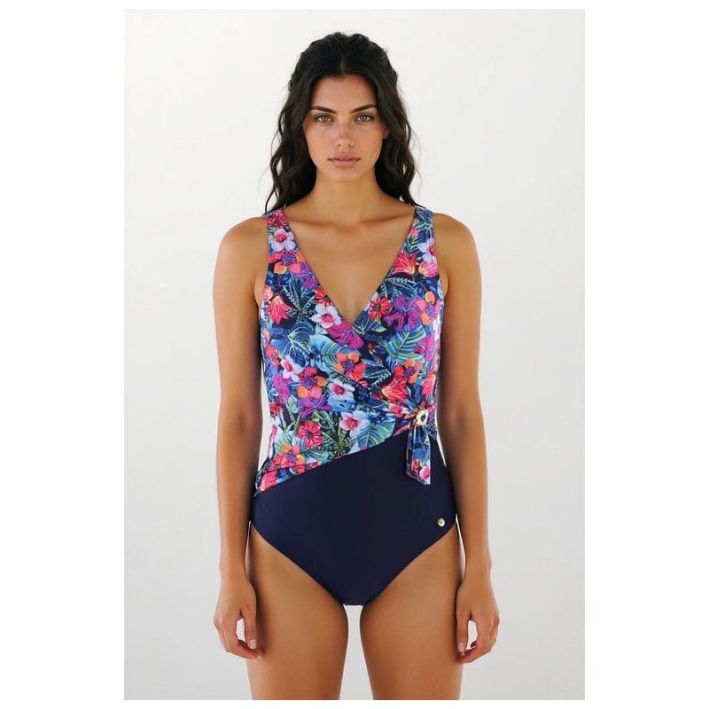 Self Jednodielne plavky Thailand so vzorom kvetín 48628322