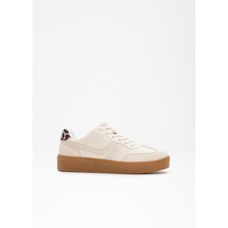 bonprix Tenisky na platforme, Retrolook, farba biela 64922163