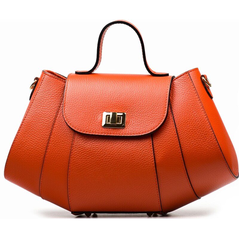 Blaire Kožená kabelka Susy oranžová 67442379