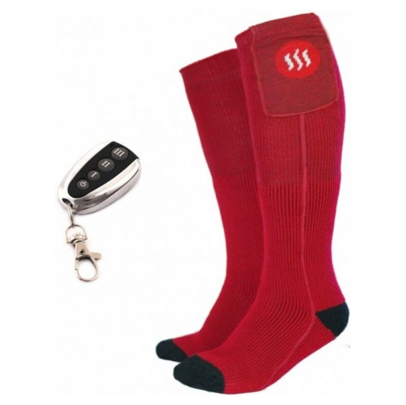 GLOVII POWER BANK VYHRIEVANÉ PONOŽKY VEĽKOSŤ M (35-40), ČERVENÉ, 67442447