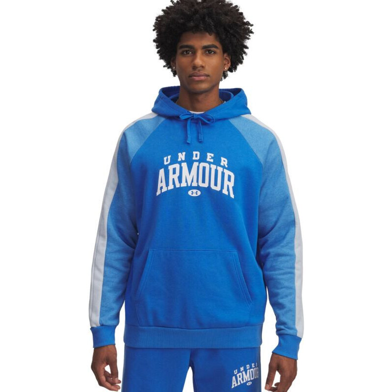Pánska mikina Under Armour Rival Fleece Colorblock Hoodie blue 6003958 67442472