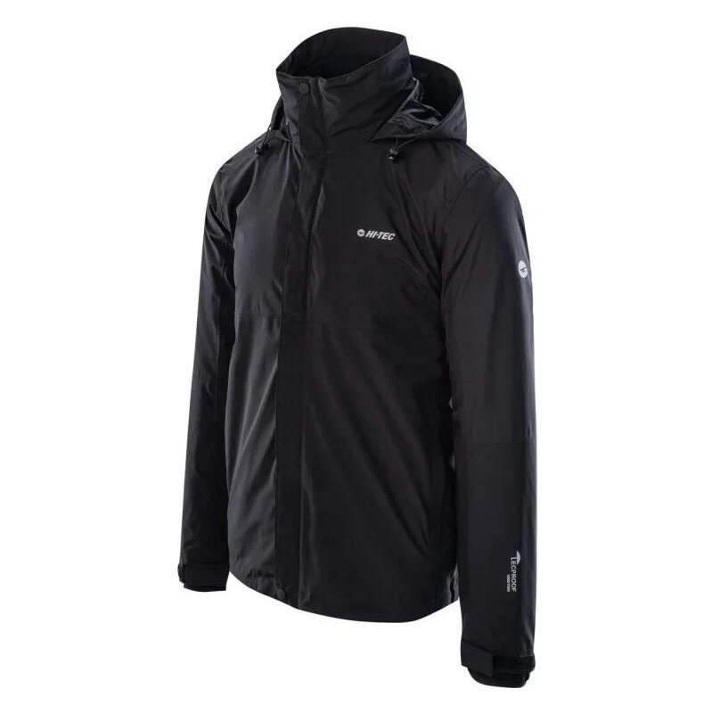 Pánska bunda Helmo Black - Hi-Tec 67443204