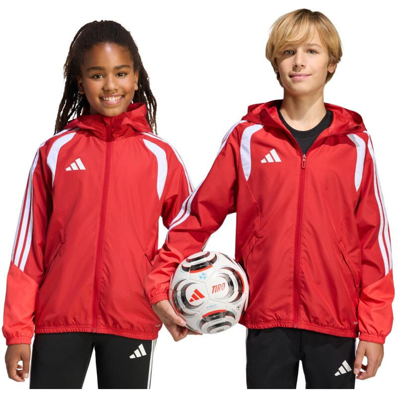 Detská bunda adidas Tiro 26 Competition All Weather červená KB0155 67443306