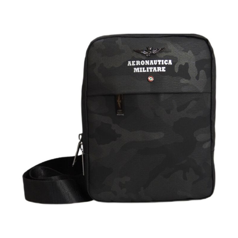 Pánska taška cez rameno Aeronautica Militare Fly Camo Black - AM-361 67443645