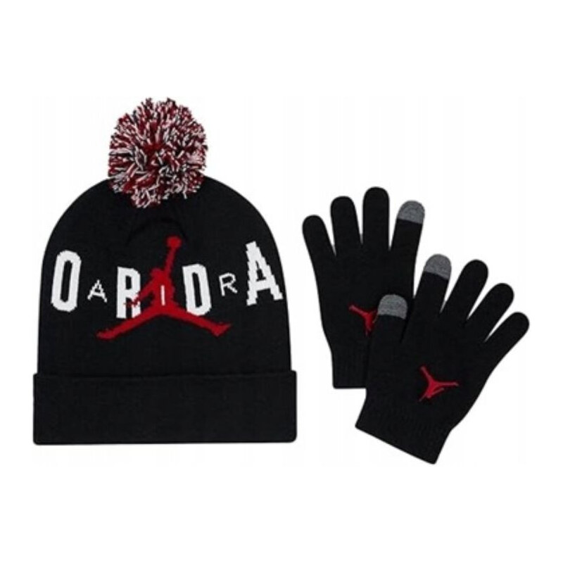 Air Jordan Essential Pom Beanie Set Black - 9A0869-023 Mládežnícka 67443702